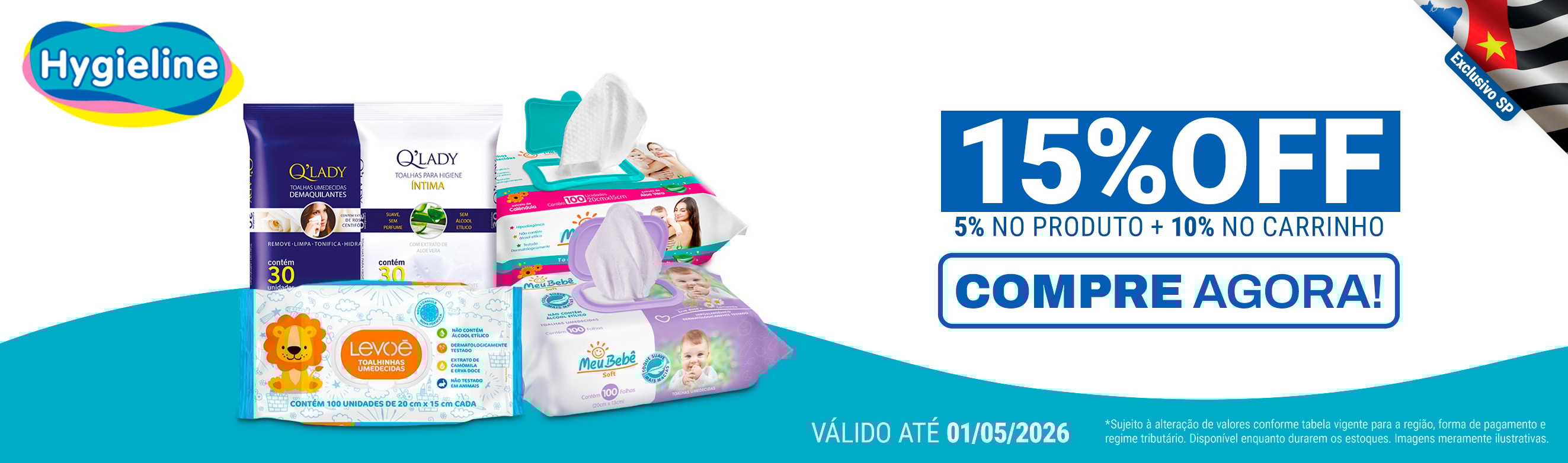 Linha Hygieline em até 15%OFF*