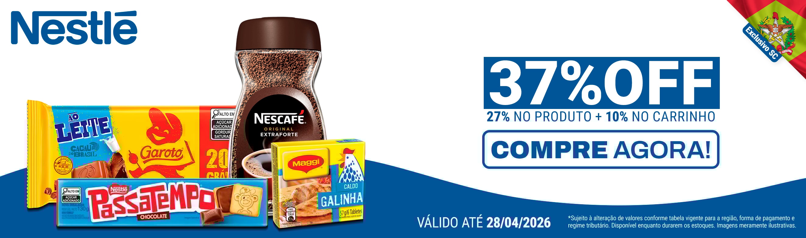 Linha Nestle com 37% OFF*