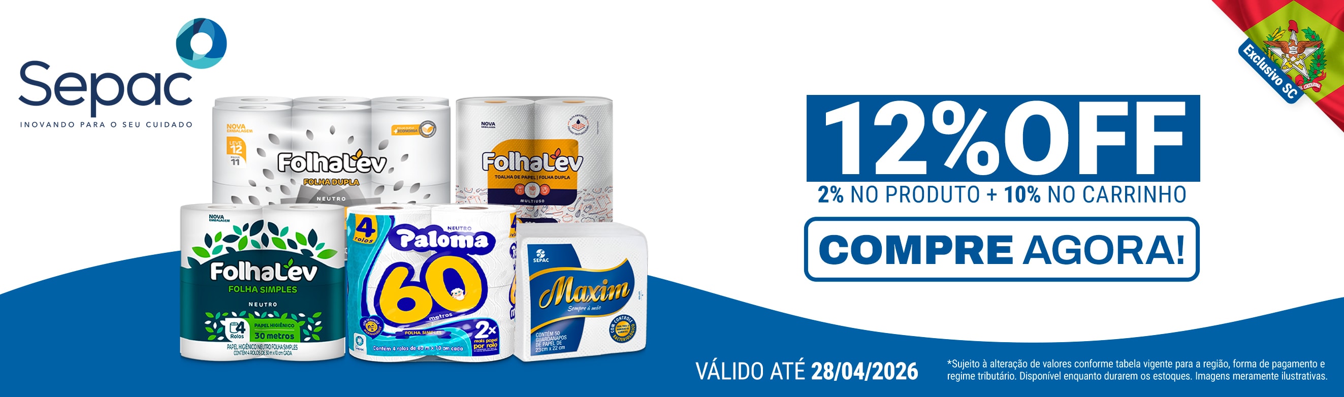 Linha Sepac em até 12%OFF*