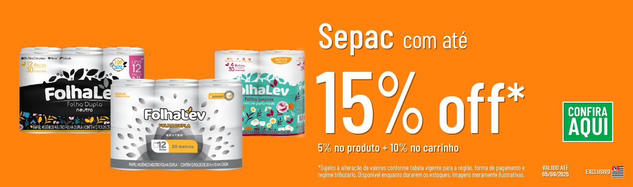 Linha Sepac com até 15%OFF*