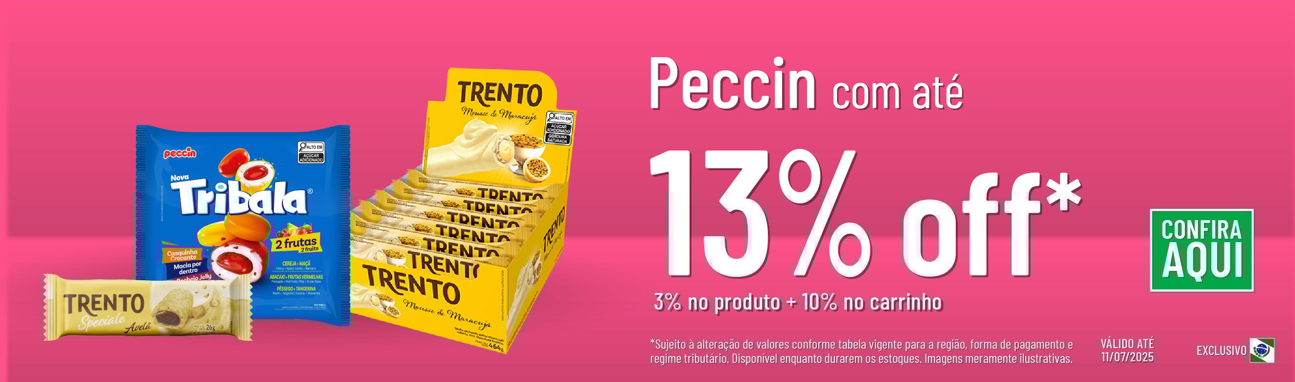 Linha Peccin com até 13% OFF*