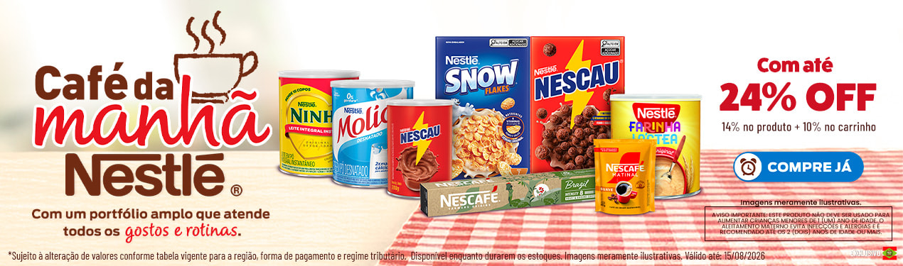 Linha Nestle com 24% OFF*
