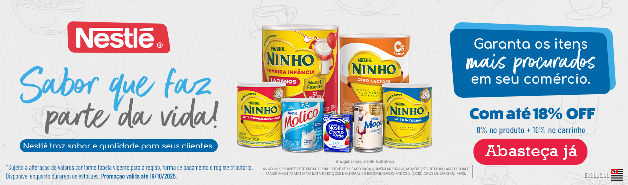 Linha Nestle com 18% OFF*