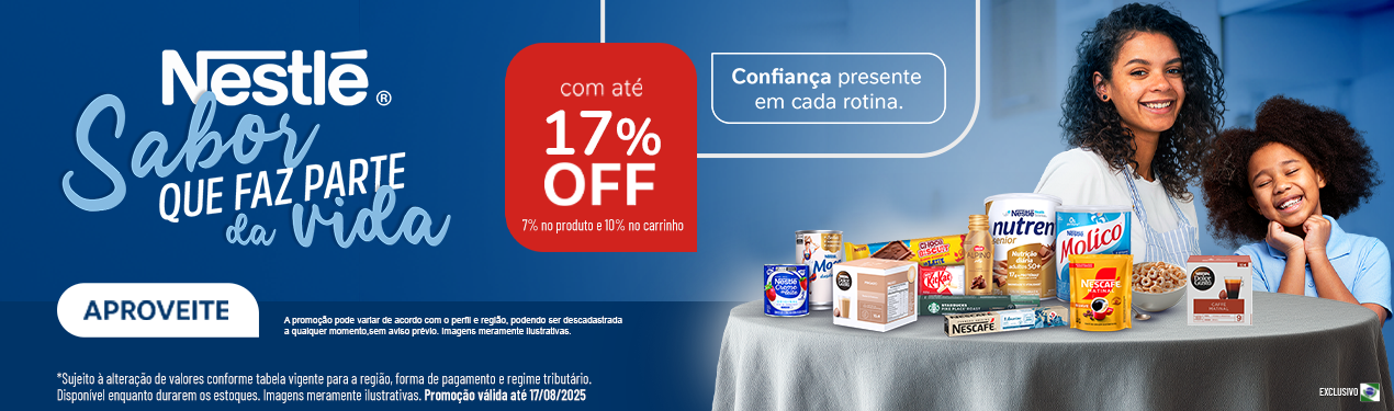 Linha Nestle com 17% OFF*