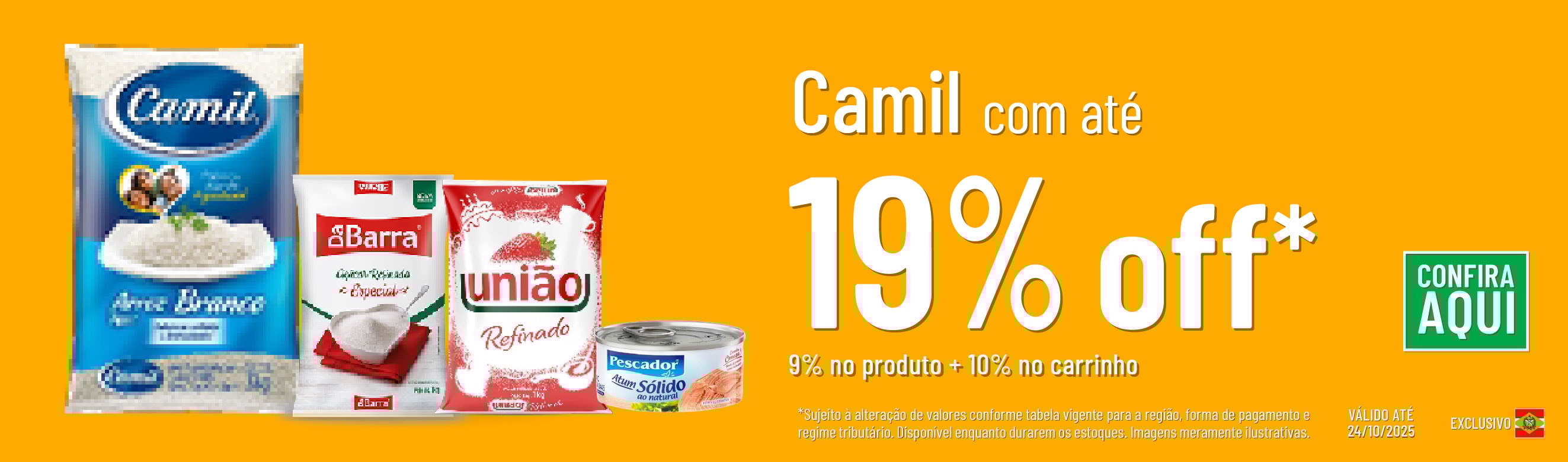 Linha Camil com 19% OFF*