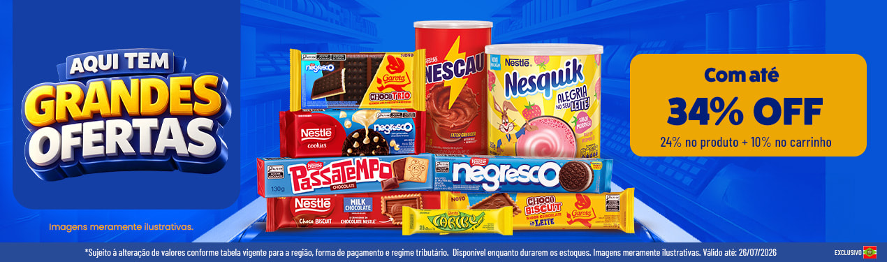 Linha Nestle com 34% OFF*