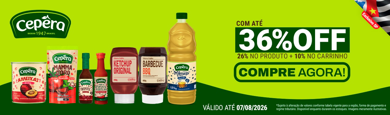 Linha Cepêra com 36% OFF*