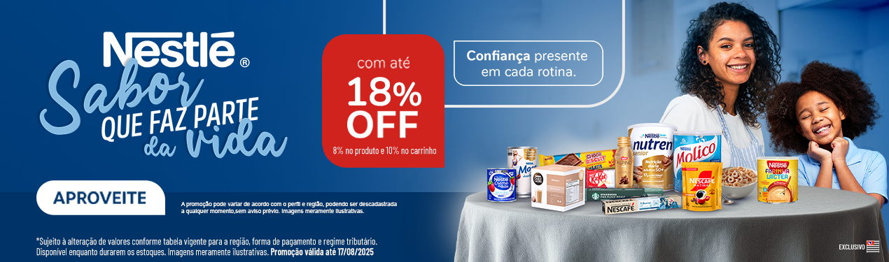 Linha Nestle com 18% OFF*