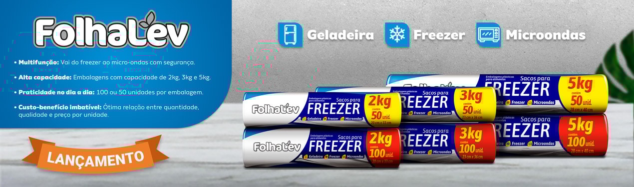 Saco Para Freezer FolhaLev