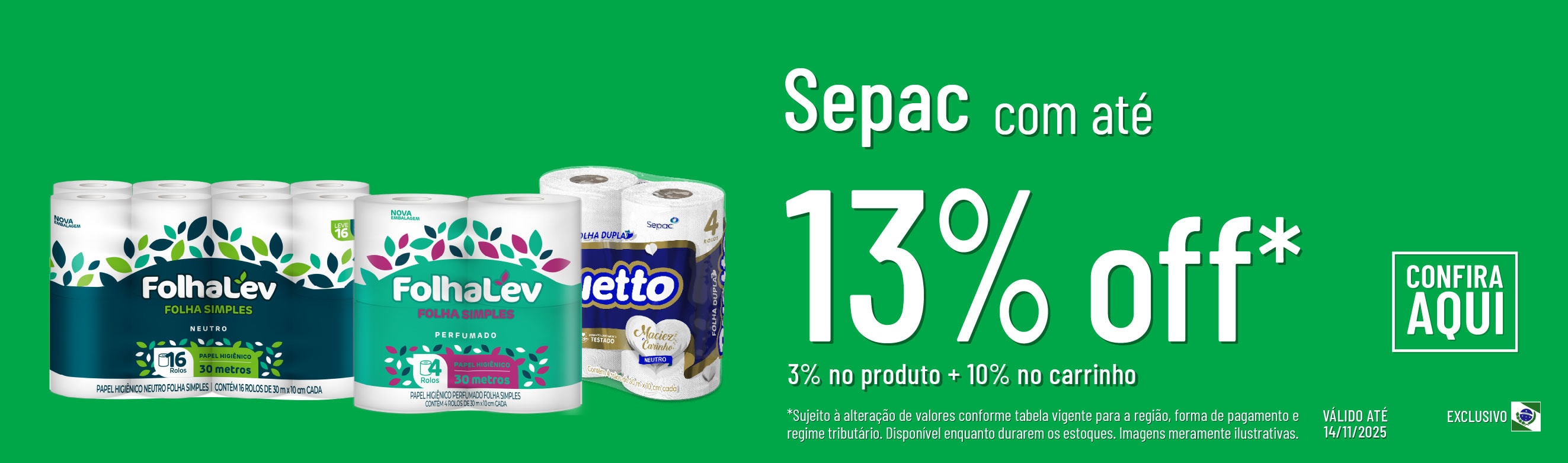 Linha Sepac com até 13%OFF*