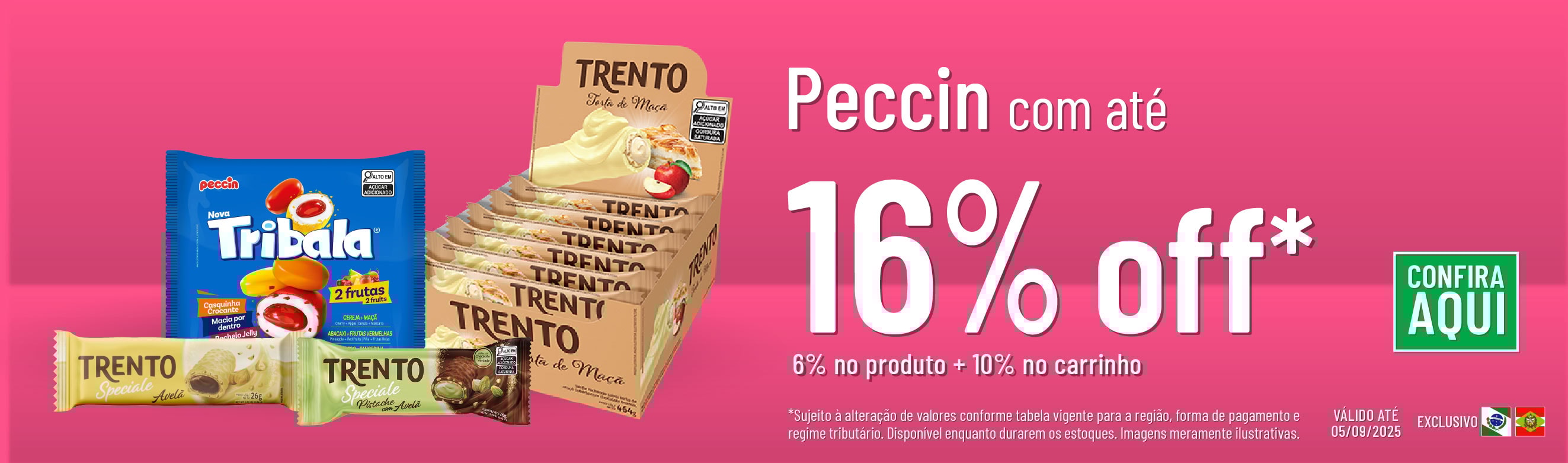 Linha Peccin com até 16% OFF*