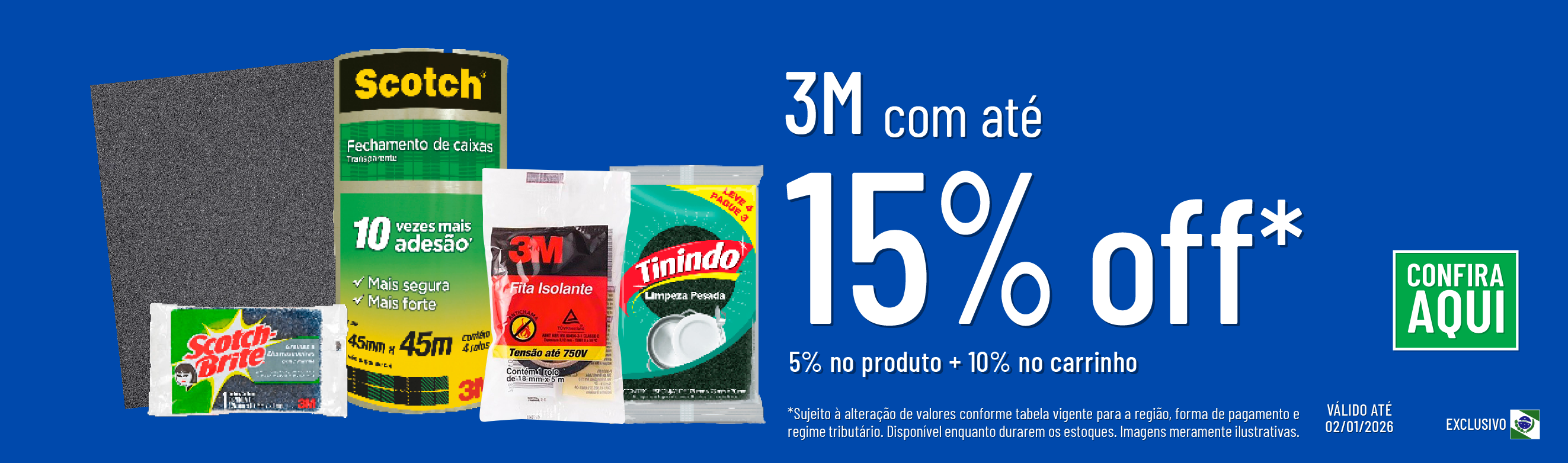 Linha 3M com 15% OFF*