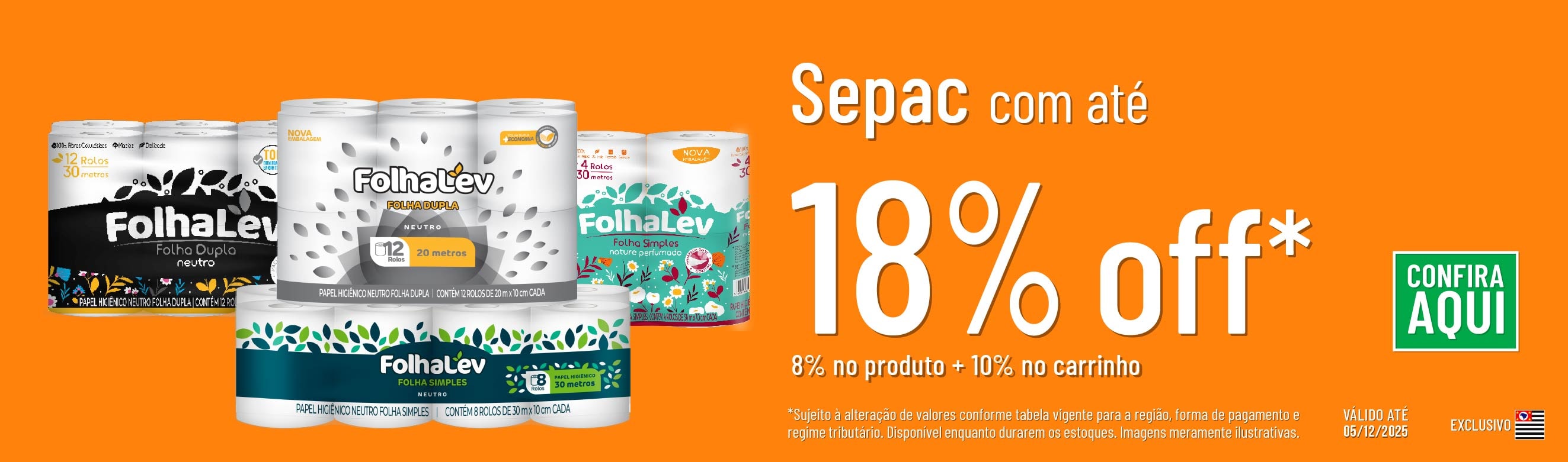 Linha Sepac com até 18%OFF*