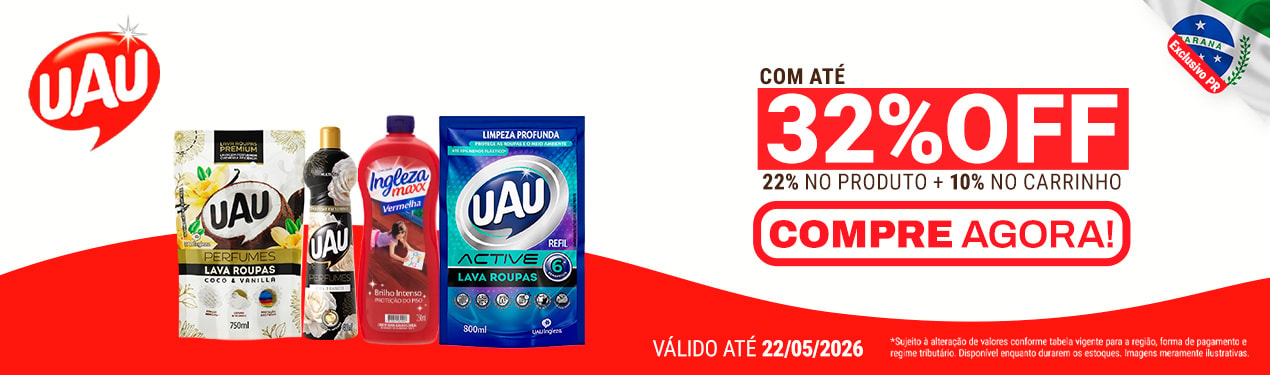 Linha Uau com 32% OFF*