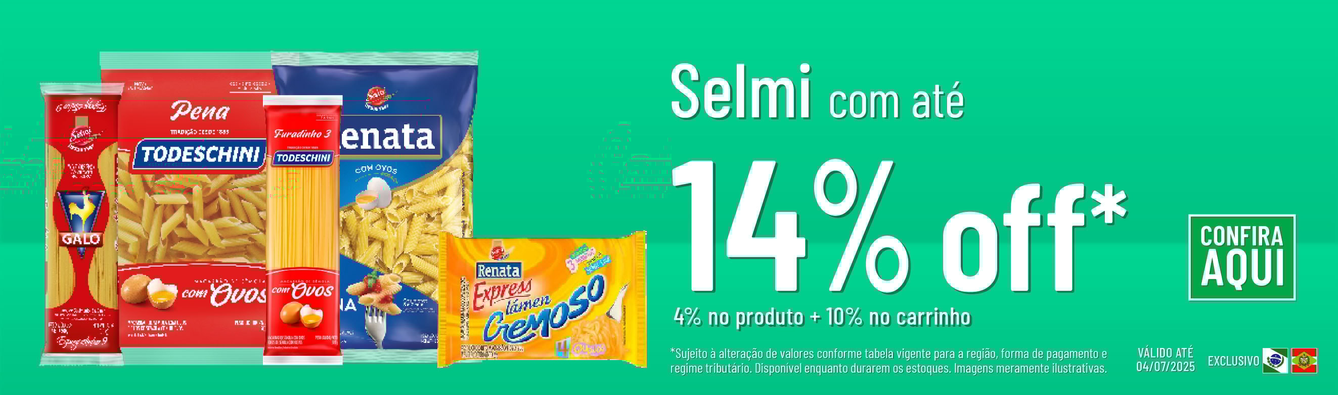 Linha Selmi com 14% OFF*