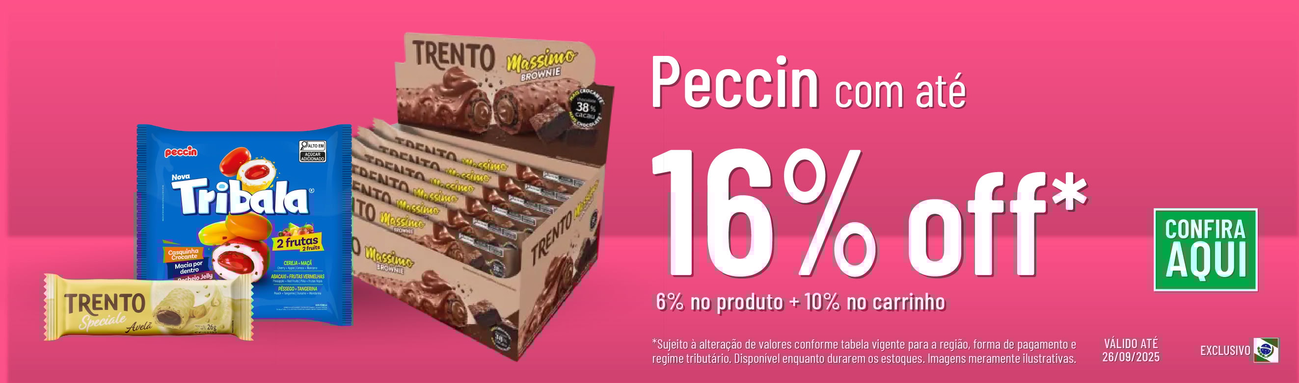 Linha Peccin com até 16% OFF*
