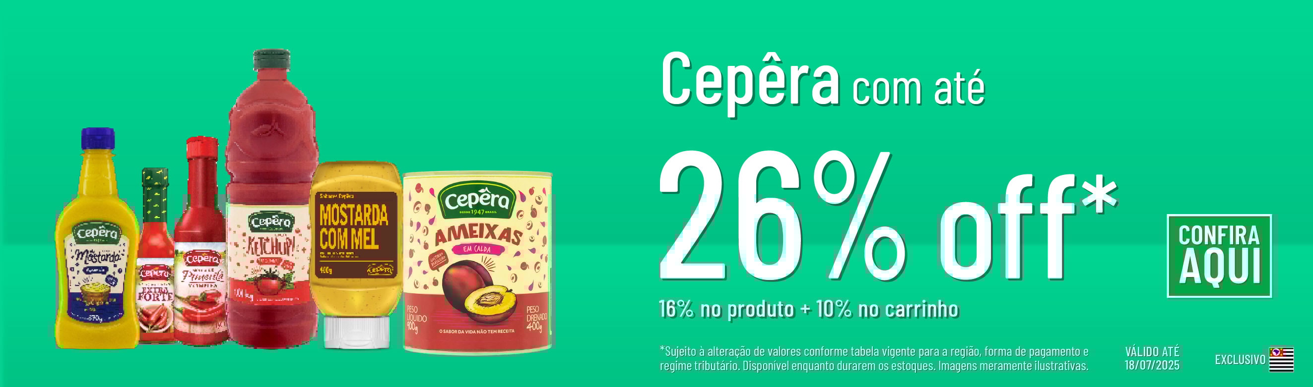 Linha Cepêra com 16% OFF*