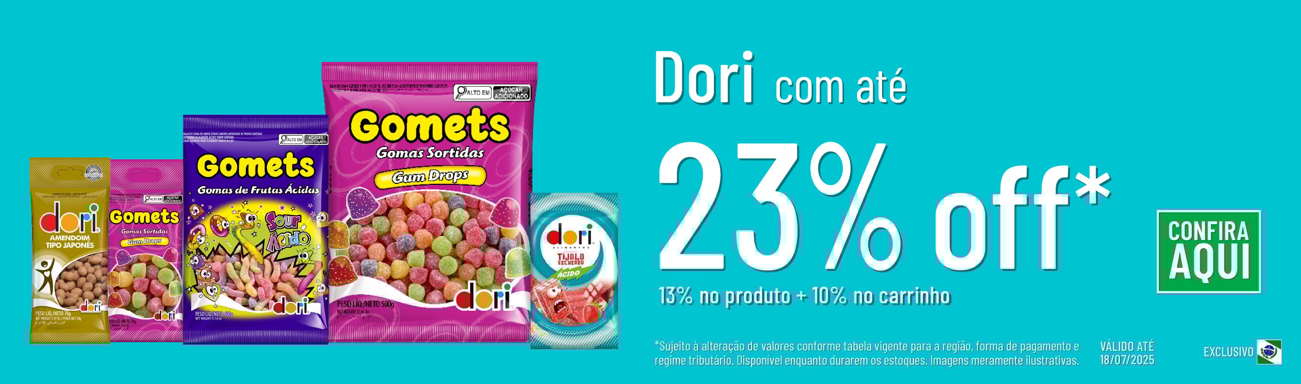 Linha Dori com 23% OFF*