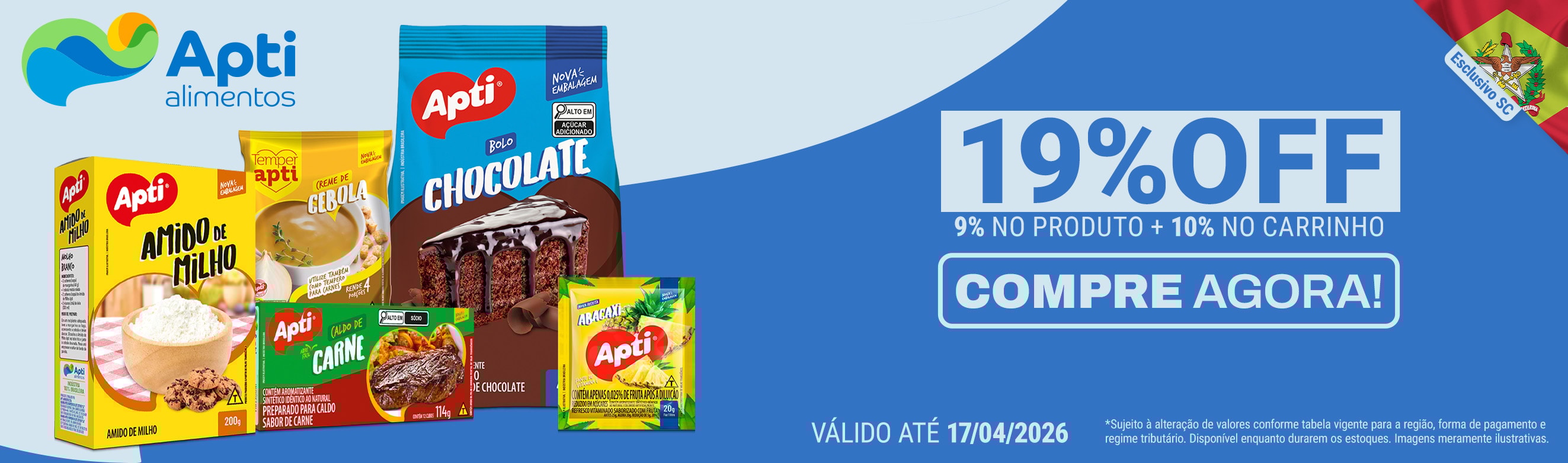 Apti em até 19%OFF*