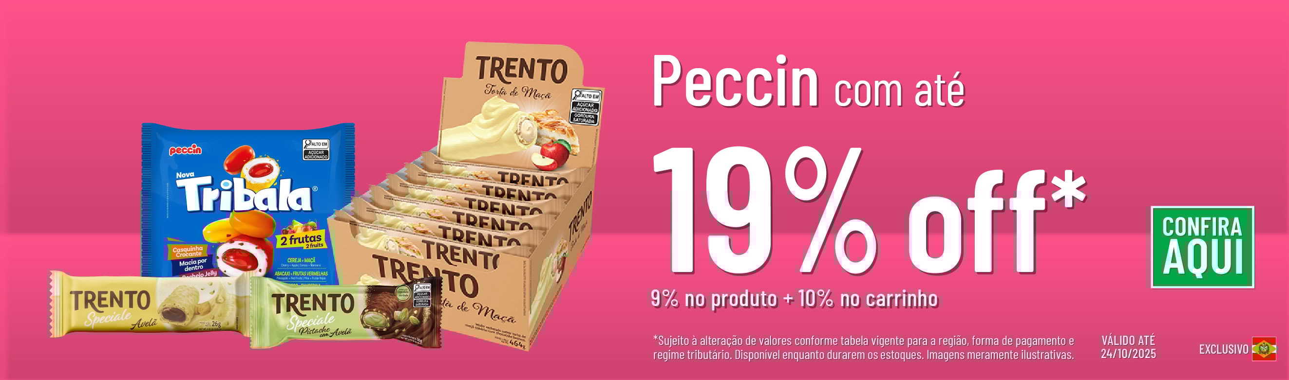 Linha Peccin com até 19% OFF*