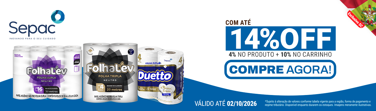 Linha Sepac com até 14%OFF*