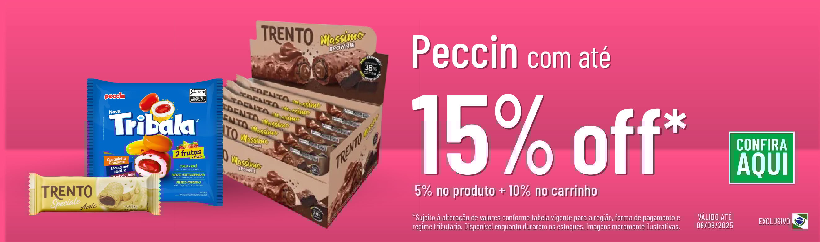 Linha Peccin com até 15% OFF*