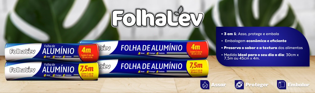 Papel Alumínio FolhaLev