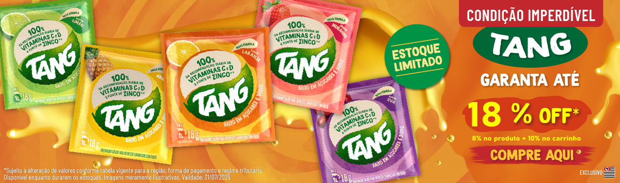 Linha Tang com 23% OFF*