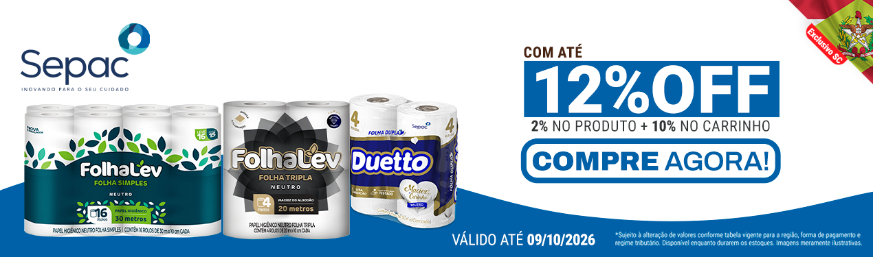 Linha Sepac com até 12%OFF*