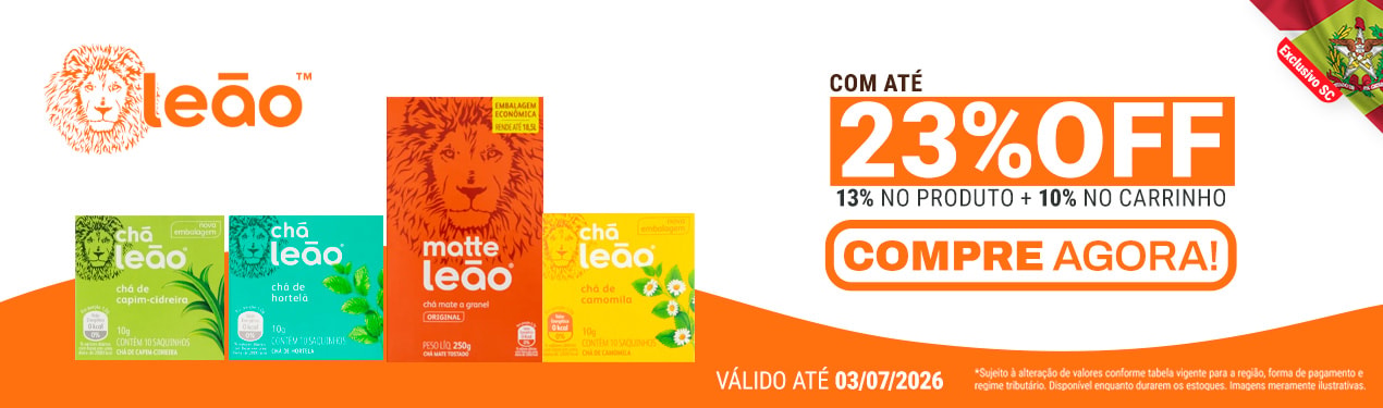 Linha Leão com 23% OFF*