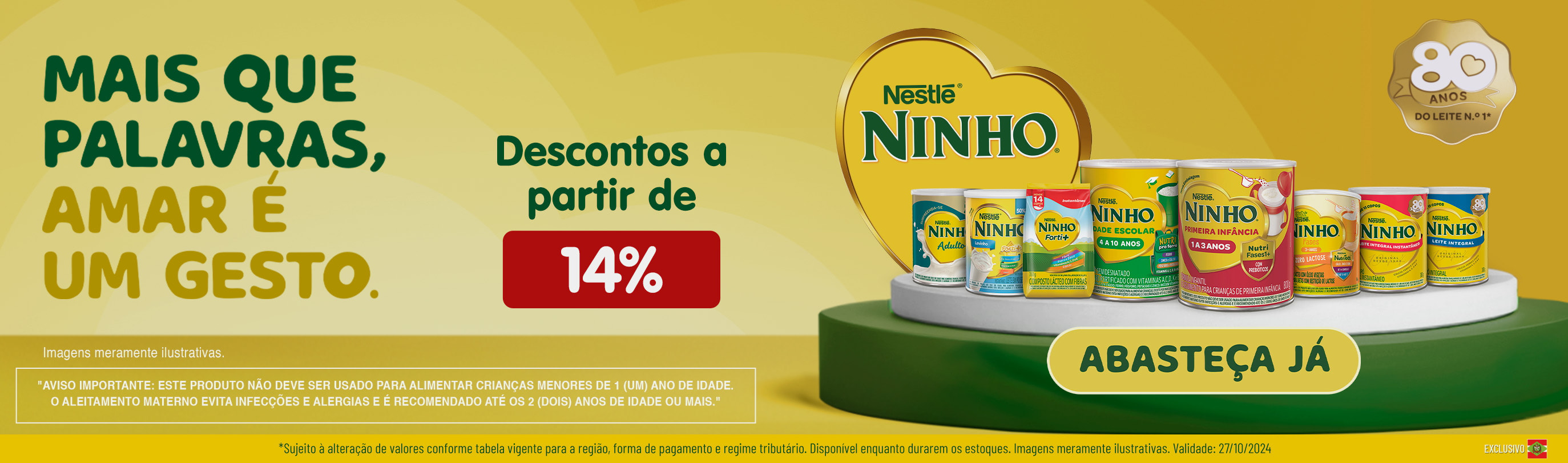 Linha Nestle com 14% OFF*