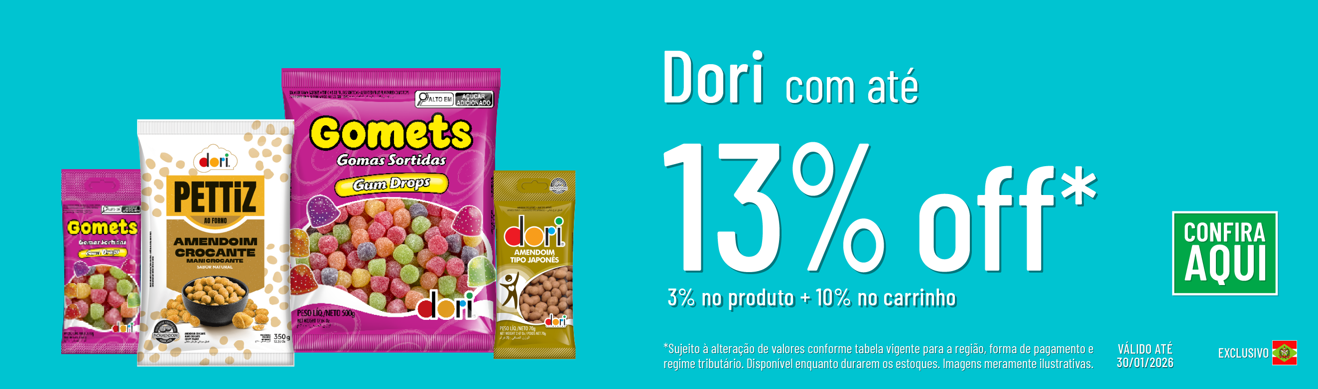 Linha Dori com 13% OFF*