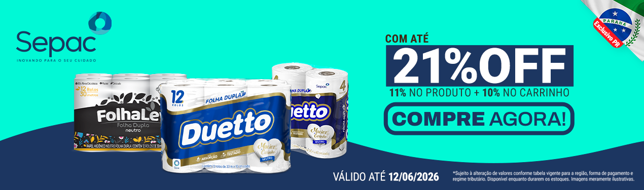 Linha Sepac com até 21%OFF*