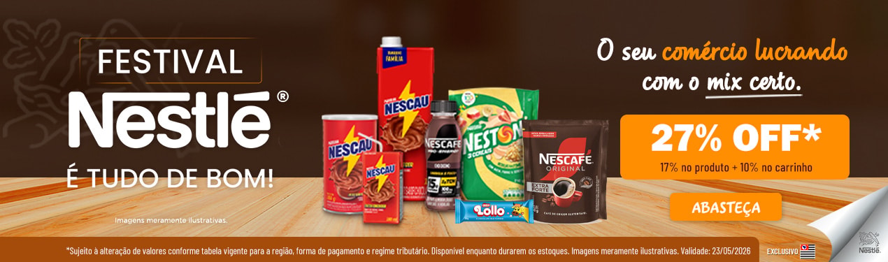 Linha Nestle com 27% OFF*
