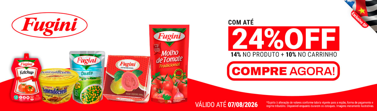 Linha Fugini com 24% OFF*