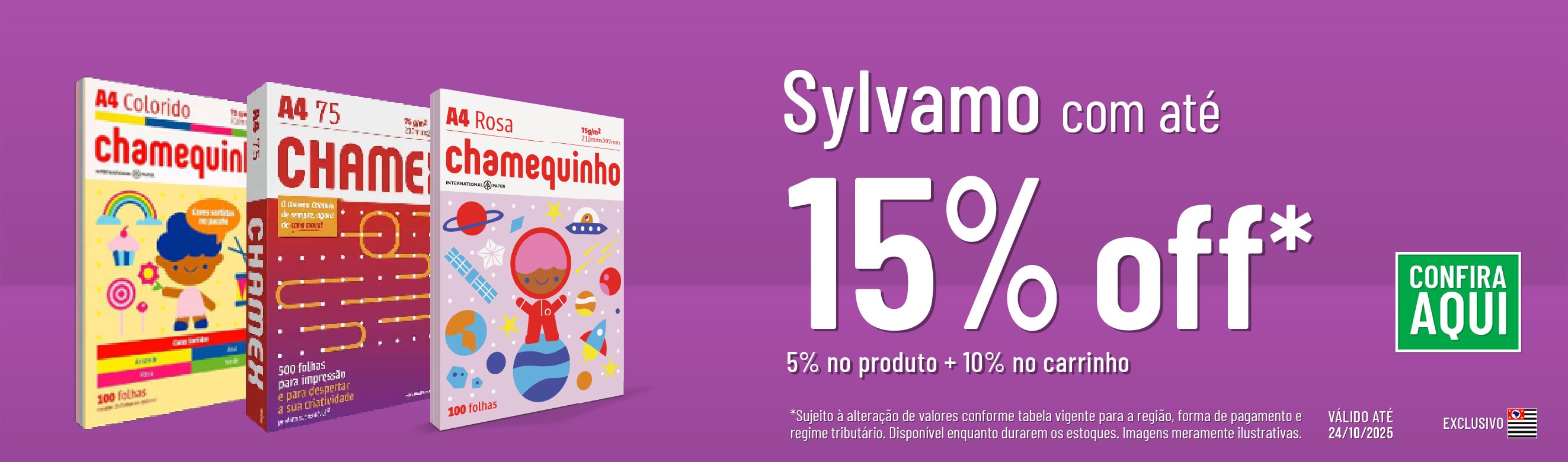 Linha Sylvamo com 15% OFF*