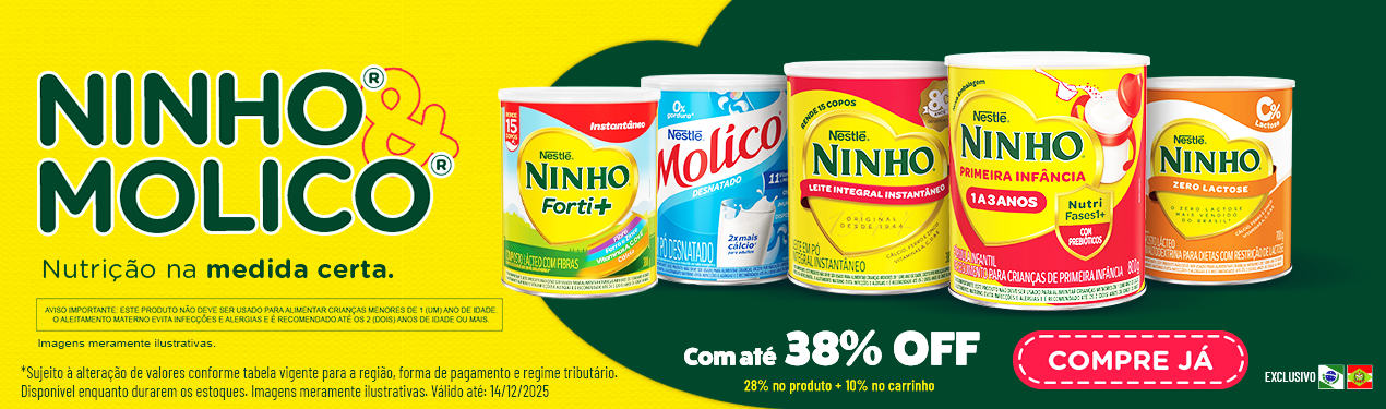 Linha Nestle com 38% OFF*