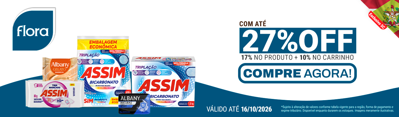 Linha Flora com 27% OFF*