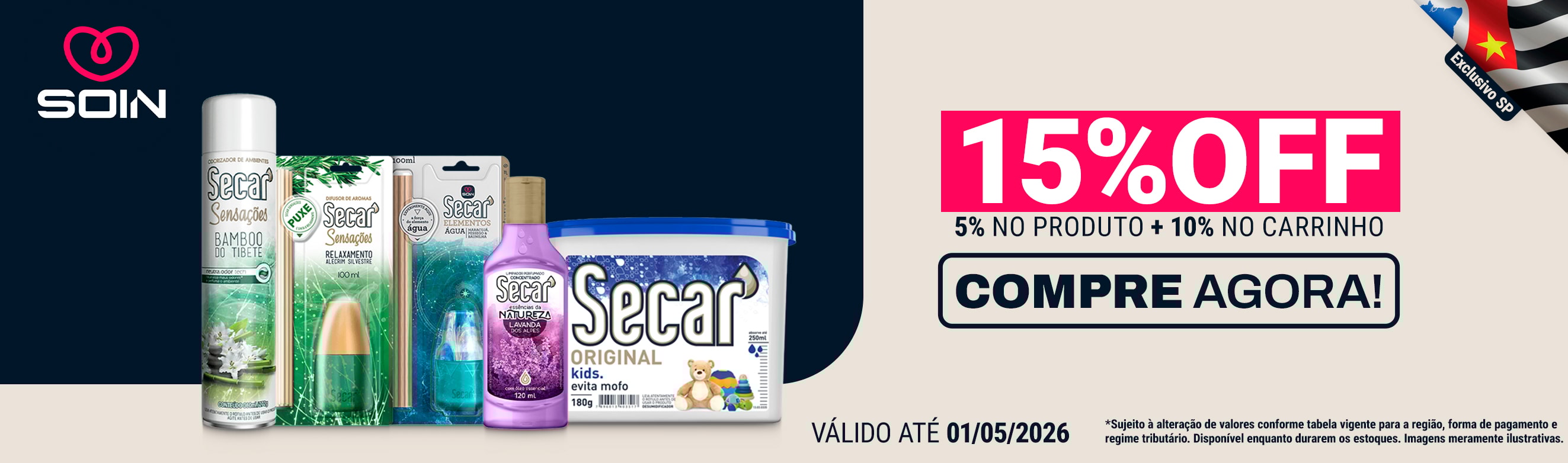 Linha Soin Secar em até 15%OFF*