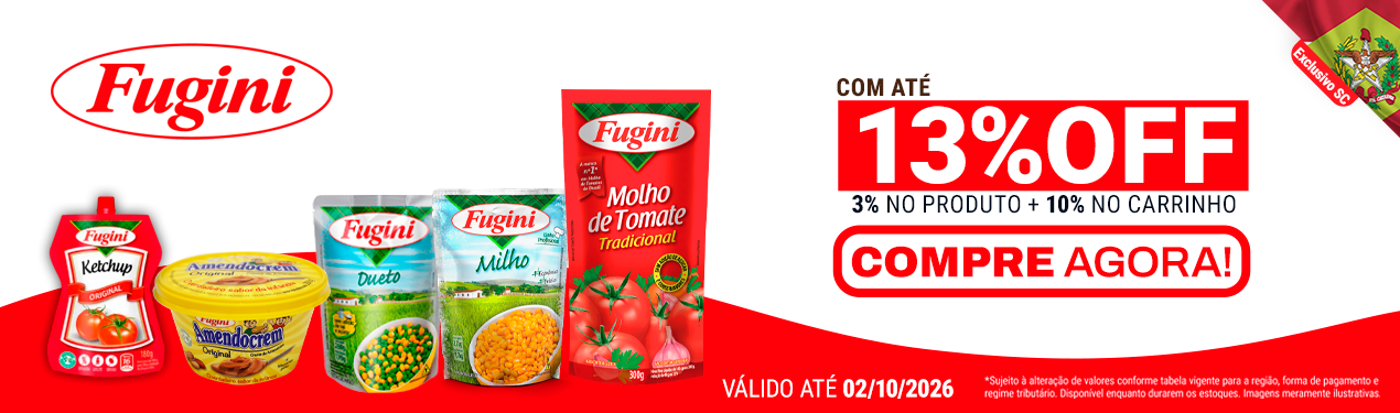 Linha Fugini com 13% OFF*