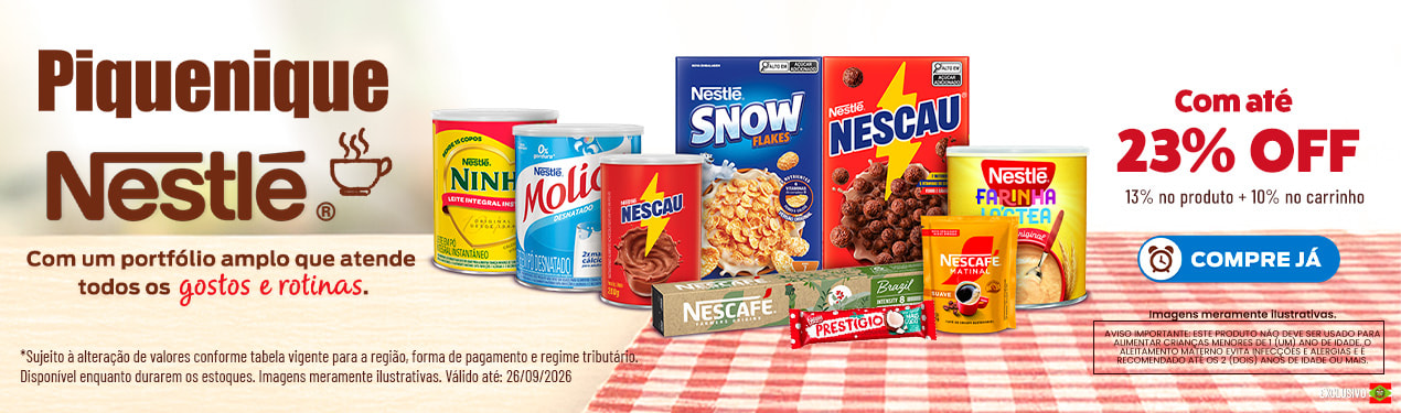 Linha Nestle com 23% OFF*
