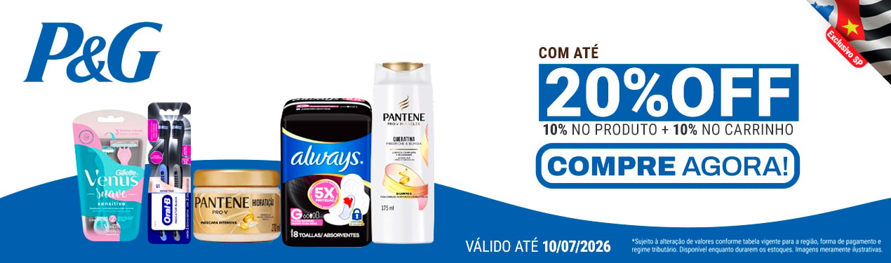 Linha P&G com até 20%OFF*