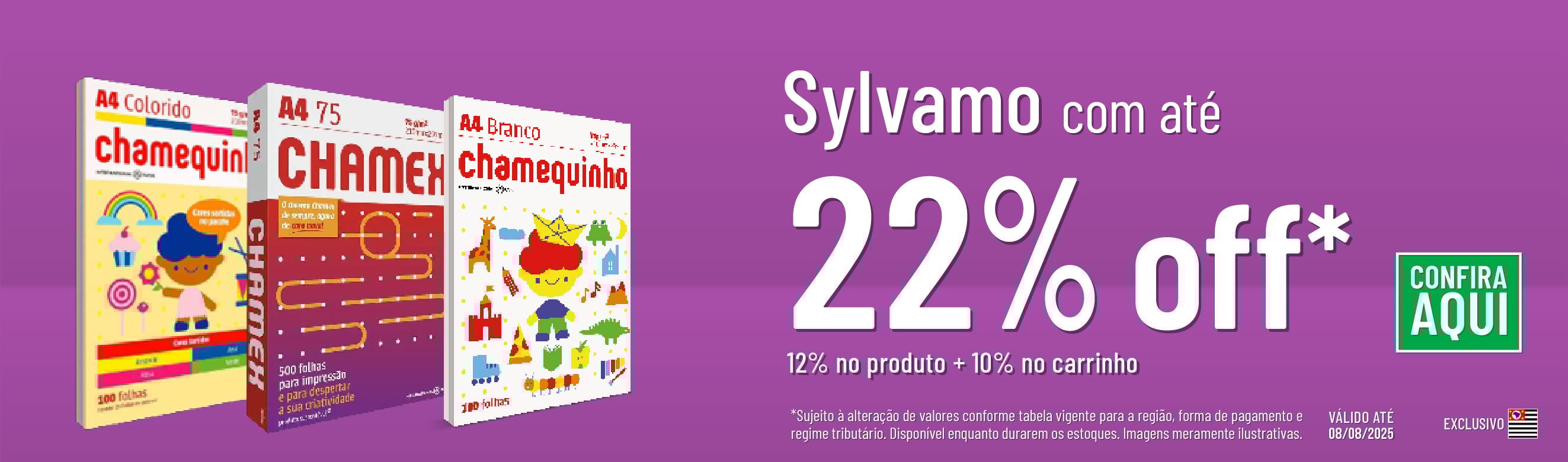 Linha Sylvamo com 22% OFF*