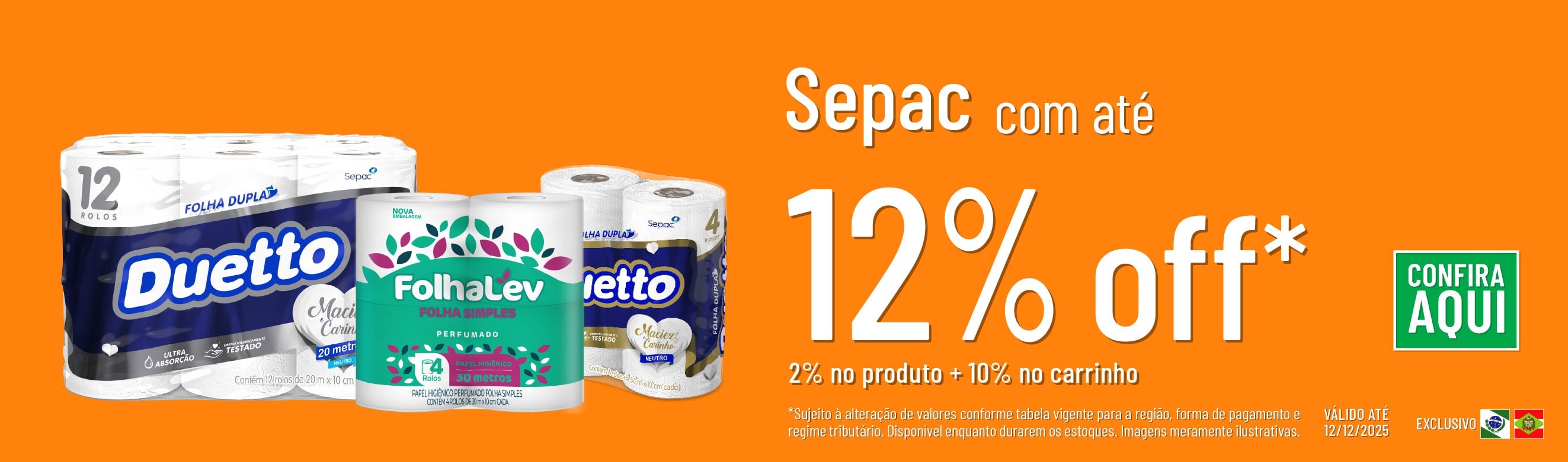 Linha Sepac com até 12%OFF*