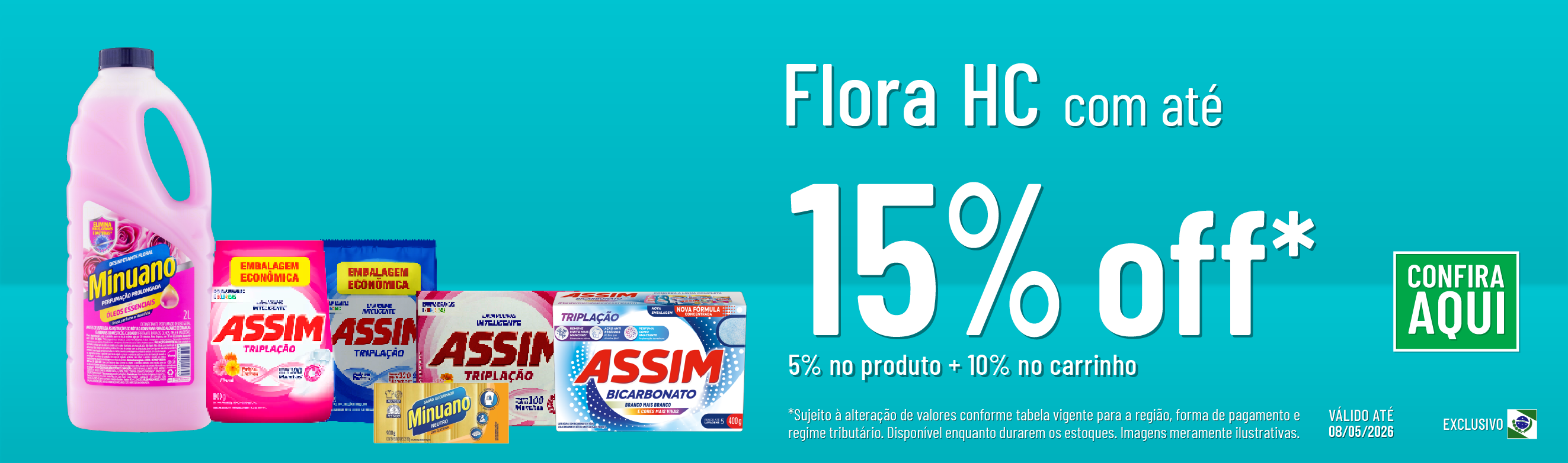 Linha Flora com 15% OFF*