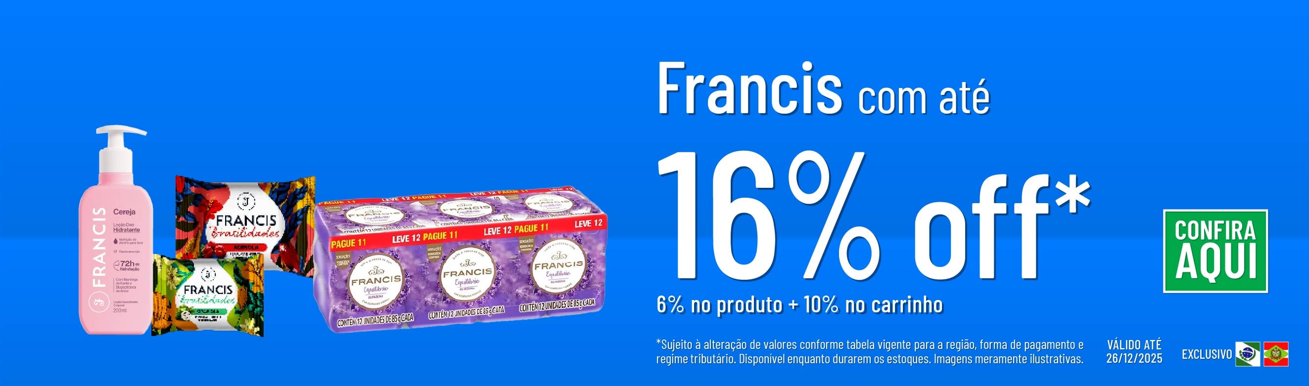 Linha Coty com 16% OFF*