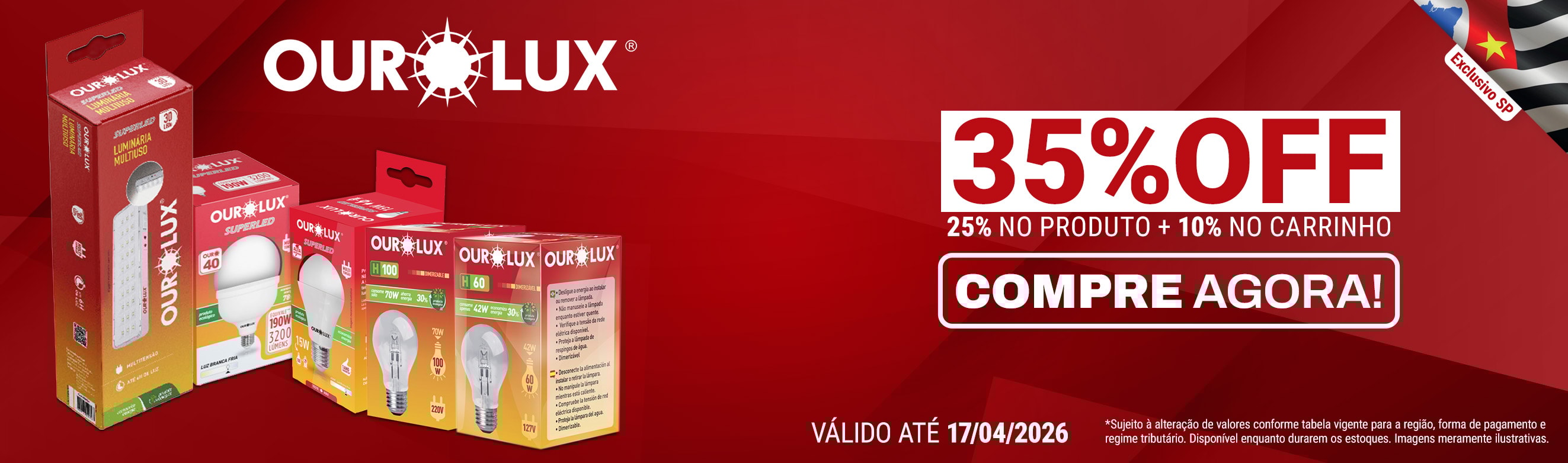 Linha Ourolux em até 35%OFF*