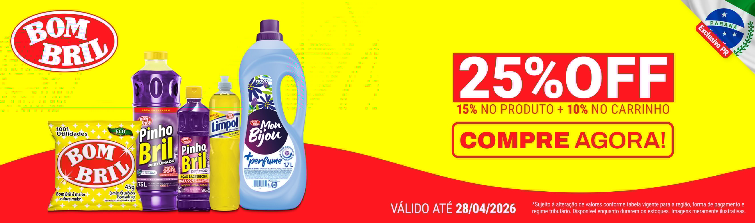 Linha Bombril com até 25%OFF*