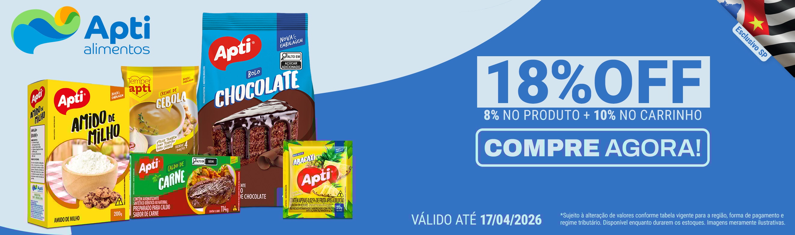 Apti em até 18%OFF*
