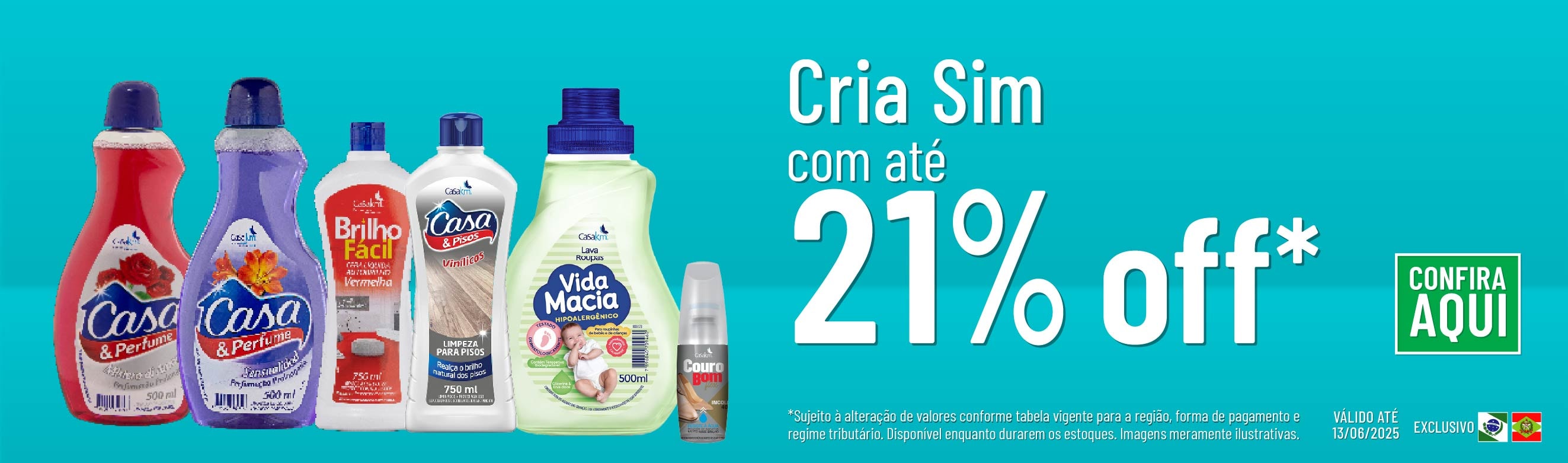 Linha Cria Sim com 21% OFF*